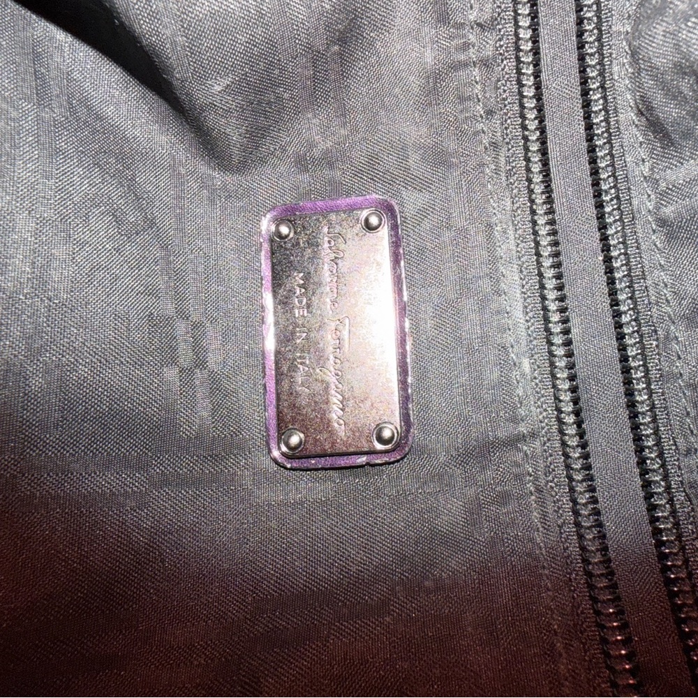 Salvatore Ferragamo Deep Burgundy Patent Shoulder Bag - Picture 9 of 9